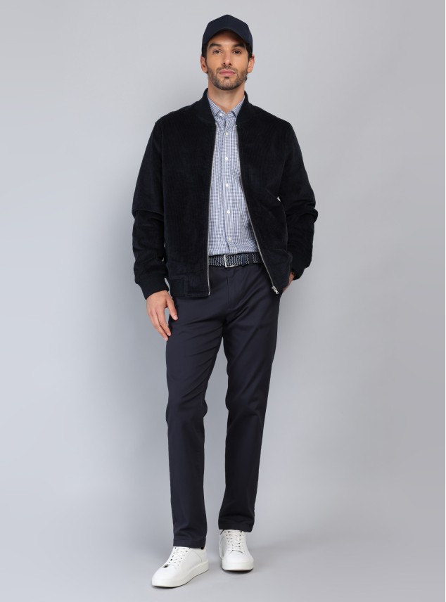 Chaqueta Bomber Cotelé Regular Fit Azul Marino Piero Butti Chaqueta Bomber Cotelé Regular Fit Azul Marino Piero Butti