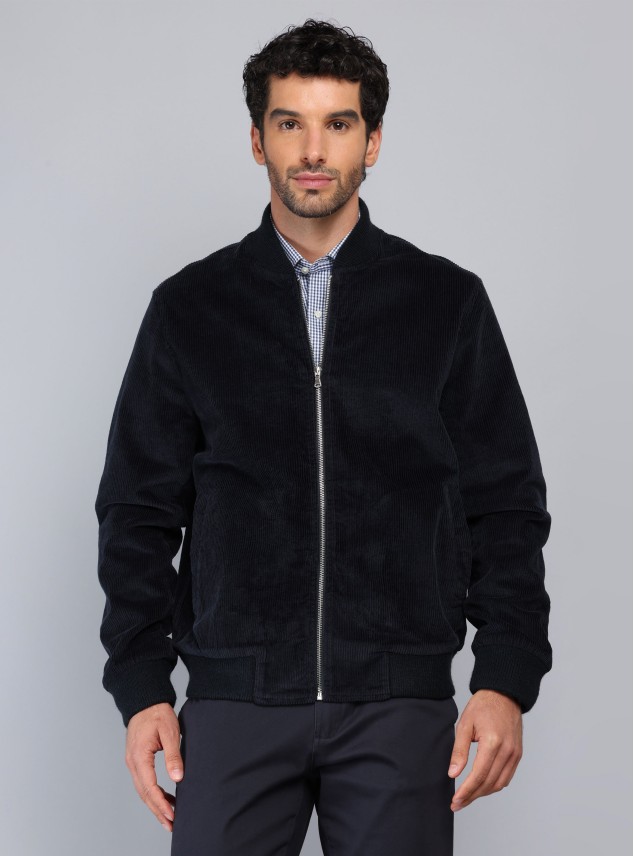 Chaqueta Bomber Cotelé Regular Fit Azul Marino Piero Butti Chaqueta Bomber Cotelé Regular Fit Azul Marino Piero Butti