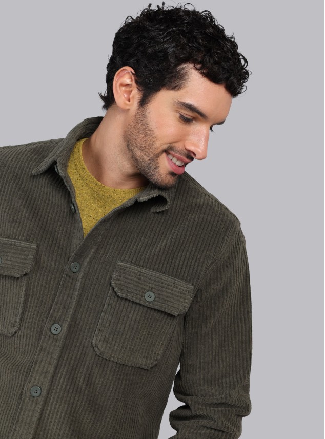 Overshirt Stone Wash Regular Fit Verde Piero Butti Overshirt Stone Wash Regular Fit Verde Piero Butti