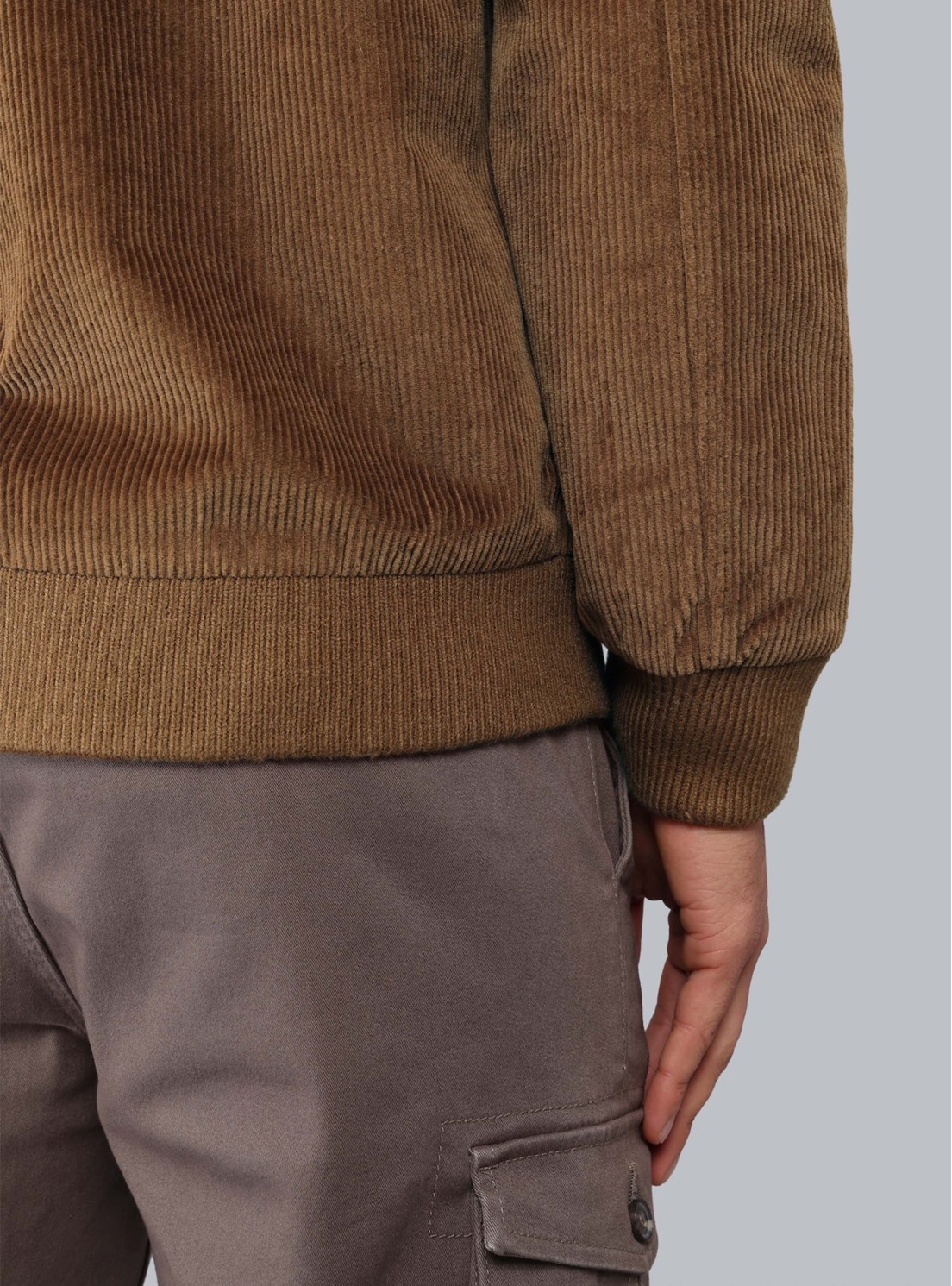 Chaqueta Bomber Cotelé Regular Fit Café Piero Butti Chaqueta Bomber Cotelé Regular Fit Café Piero Butti