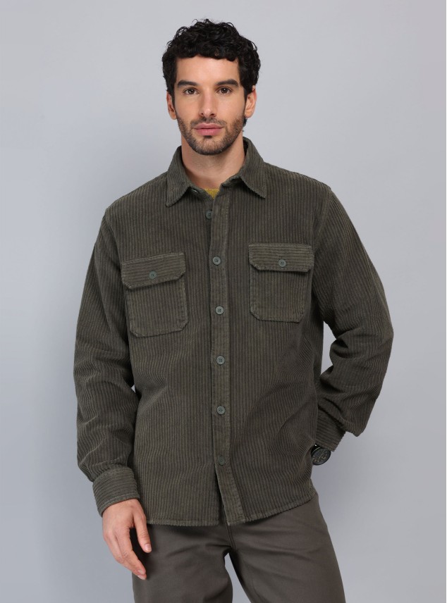 Overshirt Stone Wash Regular Fit Verde Piero Butti Overshirt Stone Wash Regular Fit Verde Piero Butti