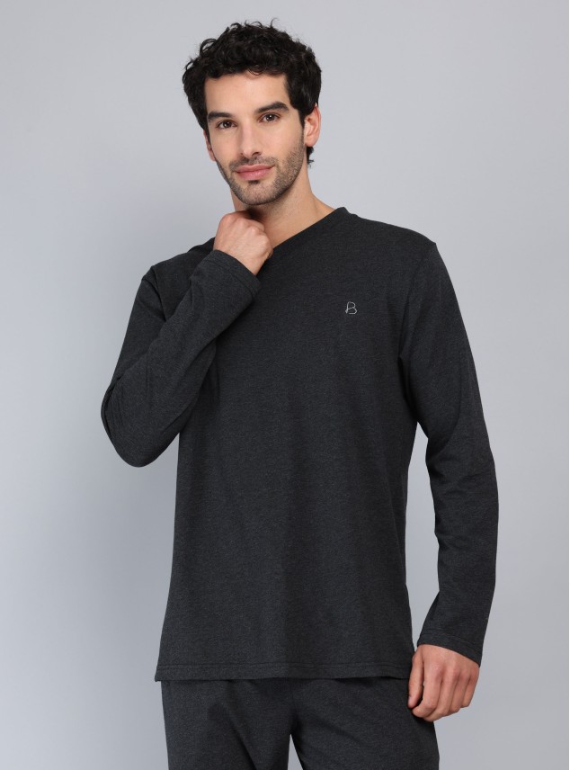 Pijama Largo Regular Fit Gris Oscuro Piero Butti Pijama Largo Regular Fit Gris Oscuro Piero Butti