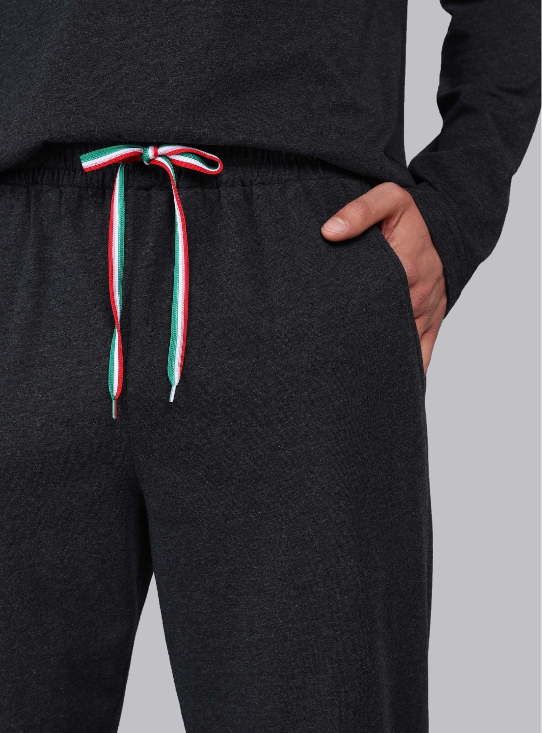 Pijama Largo Regular Fit Gris Oscuro Piero Butti Pijama Largo Regular Fit Gris Oscuro Piero Butti