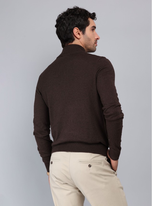 Sweater Cuello Alto Regular Fit Chocolate Piero Butti Sweater Cuello Alto Regular Fit Chocolate Piero Butti