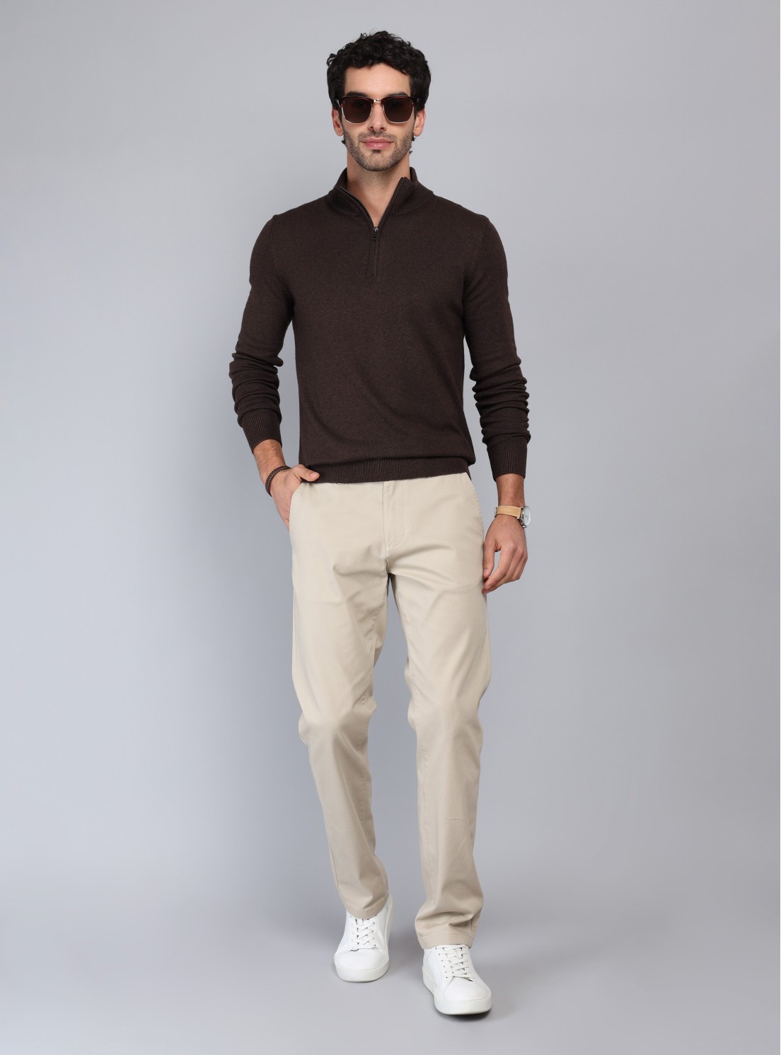Sweater Cuello Alto Regular Fit Chocolate Piero Butti Sweater Cuello Alto Regular Fit Chocolate Piero Butti