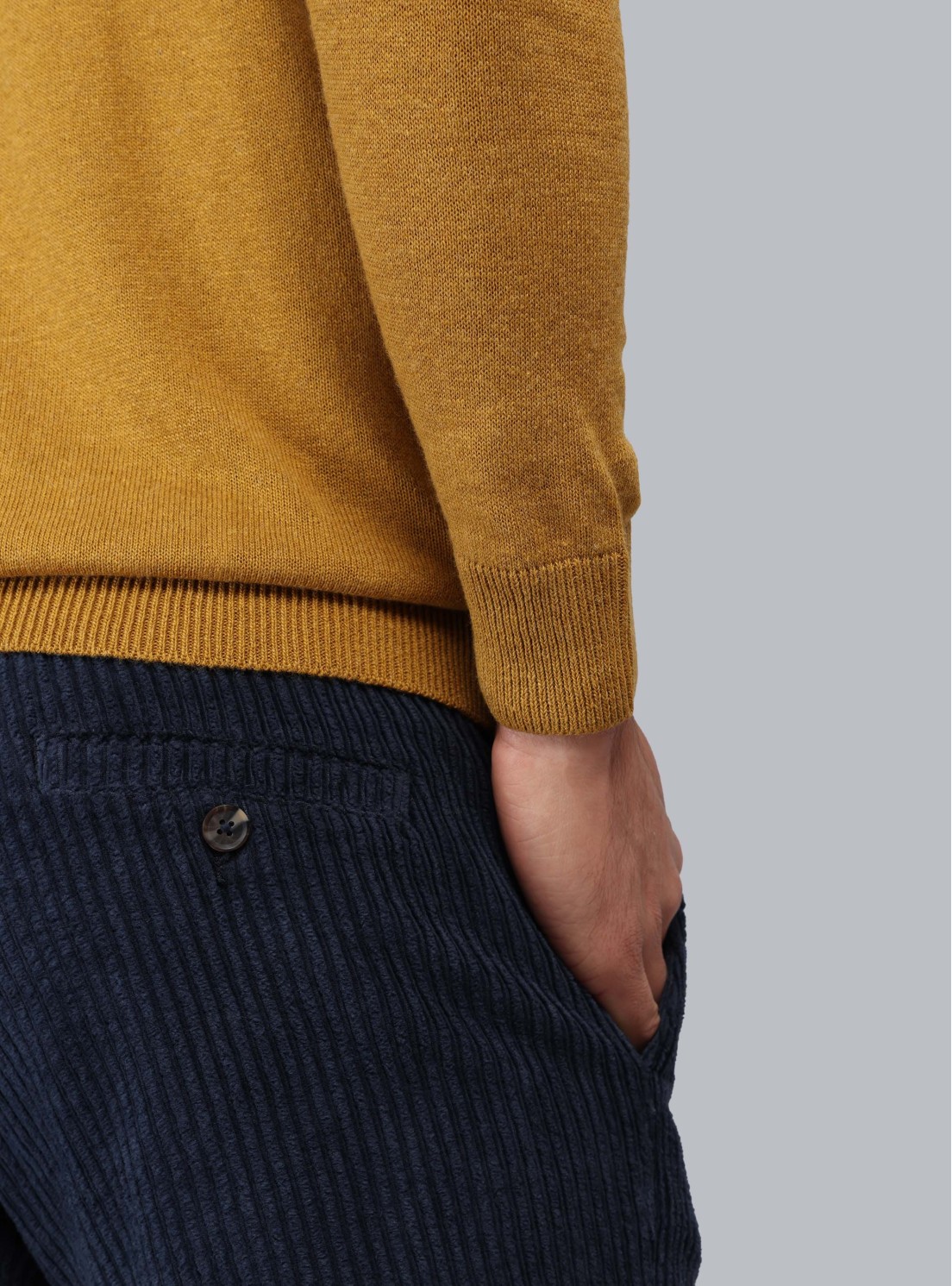 Sweater Cuello Alto Regular Fit Mostaza Piero Butti Sweater Cuello Alto Regular Fit Mostaza Piero Butti