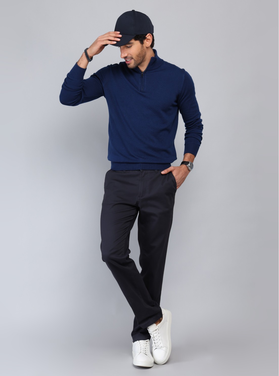 Sweater Cuello Alto Regular Fit Azul Piero Butti Sweater Cuello Alto Regular Fit Azul Piero Butti