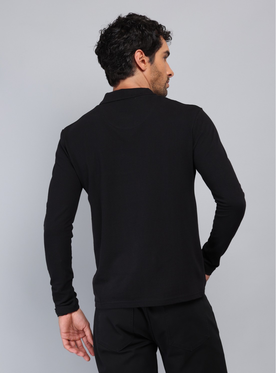 Polera Piqué Regular Fit Negro Piero Butti Polera Piqué Regular Fit Negro Piero Butti