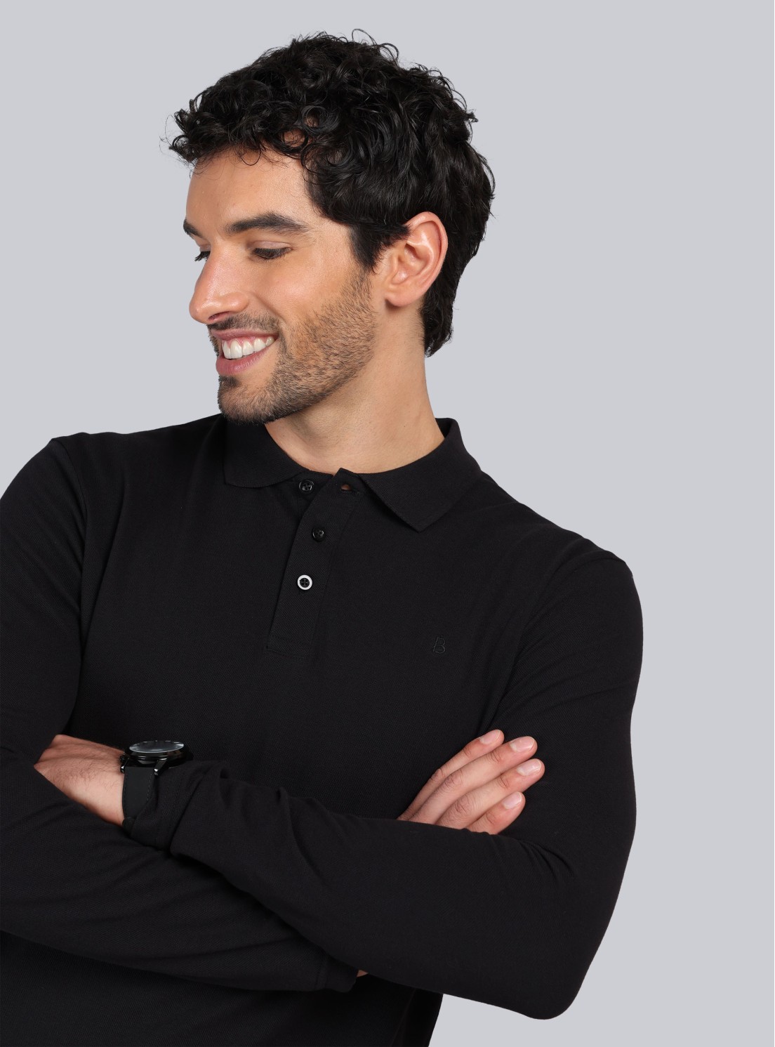 Polera Piqué Regular Fit Negro Piero Butti Polera Piqué Regular Fit Negro Piero Butti