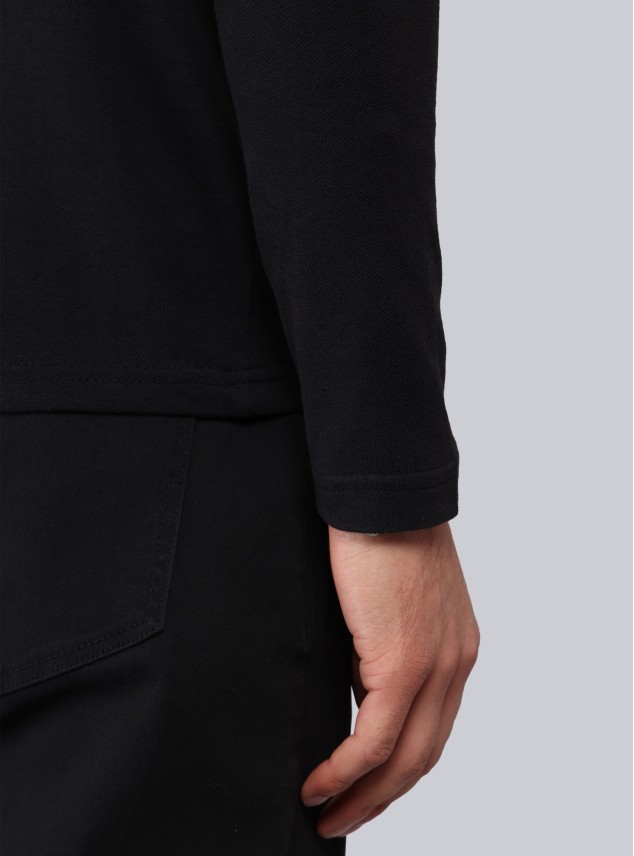 Polera Piqué Regular Fit Negro Piero Butti Polera Piqué Regular Fit Negro Piero Butti