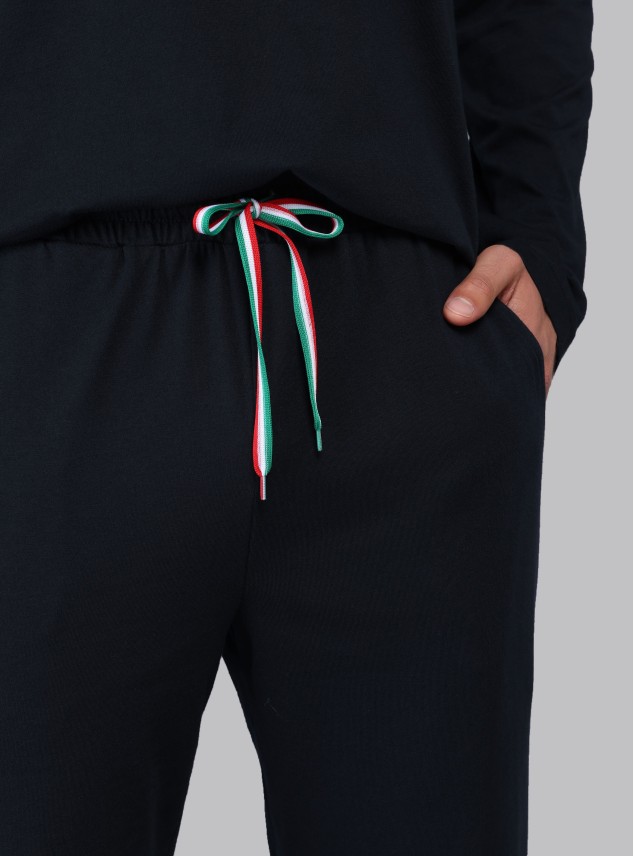 Pijama Largo Regular Fit Azul Piero Butti Pijama Largo Regular Fit Azul Piero Butti