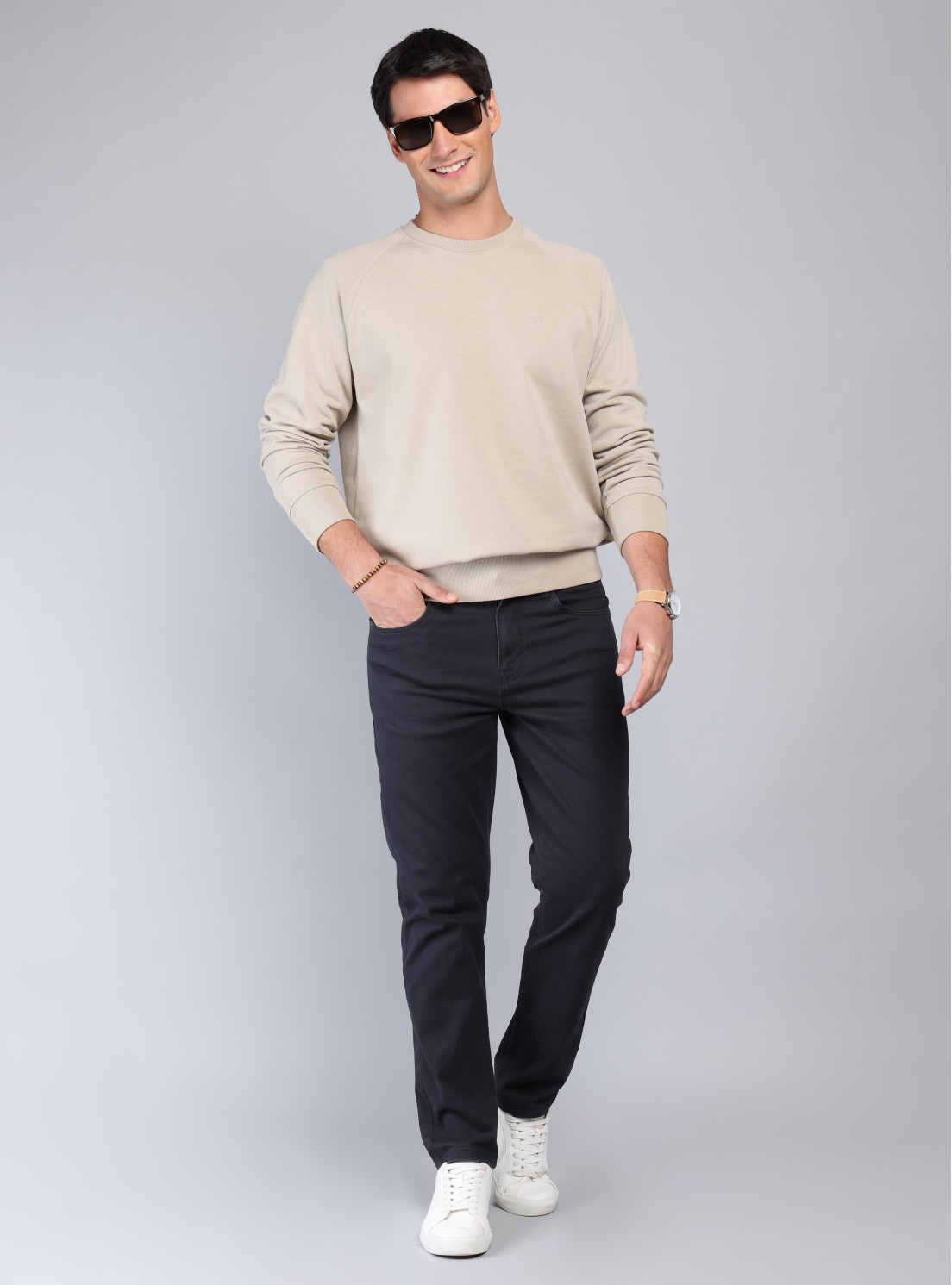 Polerón Cuello Redondo Regular Fit Beige Piero Butti Polerón Cuello Redondo Regular Fit Beige Piero Butti
