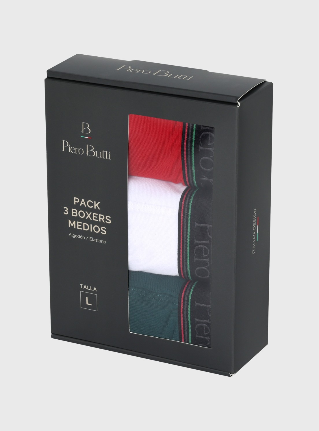 Boxer 3 Unidades Liso Multicolor Piero Butti Boxer 3 Unidades Liso Multicolor Piero Butti