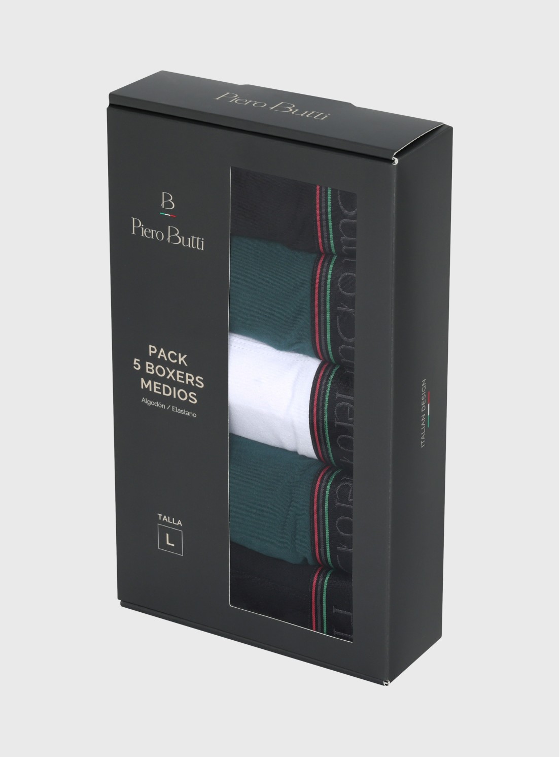 Boxer 5 Unidades Liso Multicolor Piero Butti Boxer 5 Unidades Liso Multicolor Piero Butti