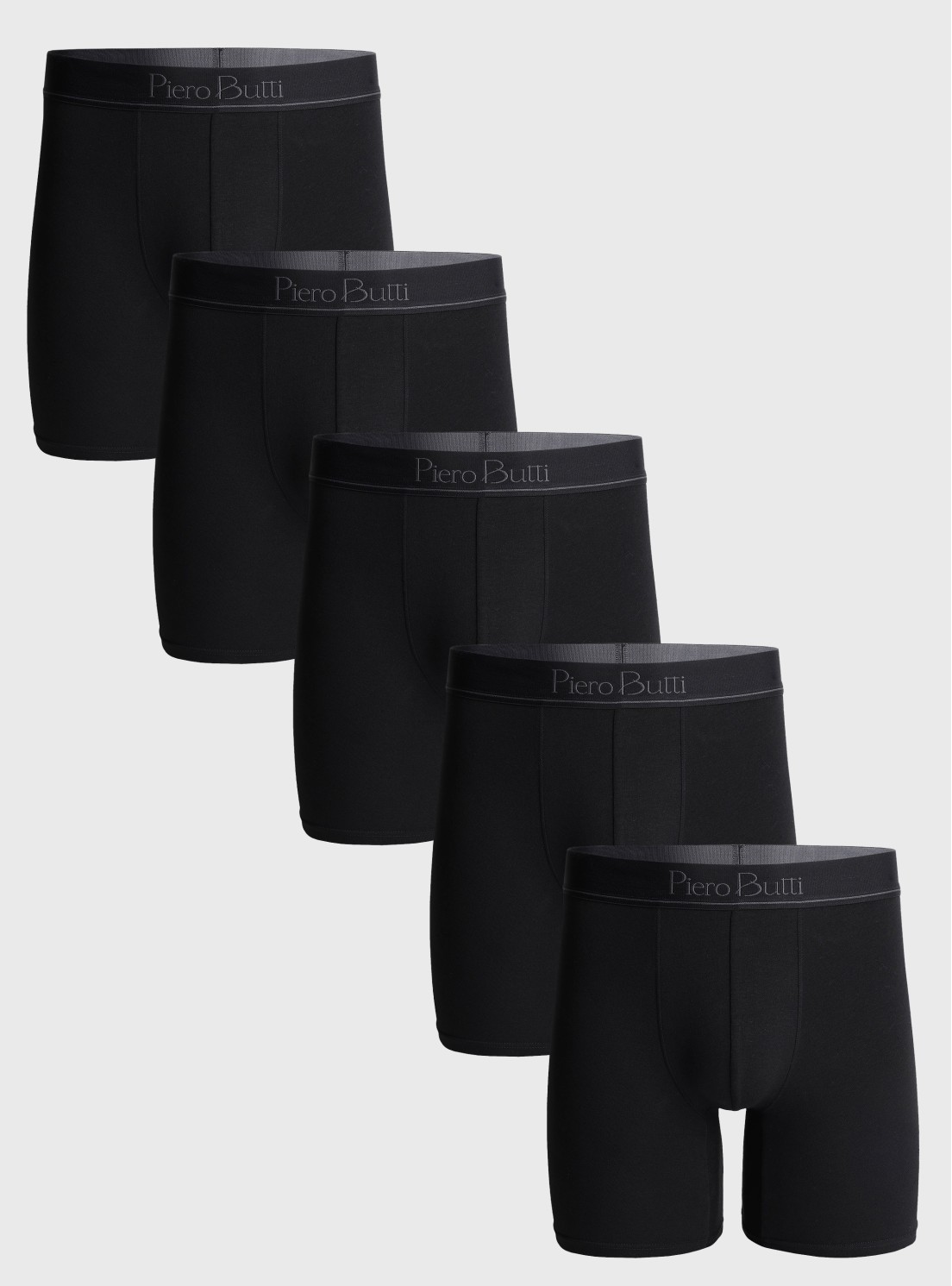 Boxer 5 Unidades Liso Negro Piero Butti Boxer 5 Unidades Liso Negro Piero Butti