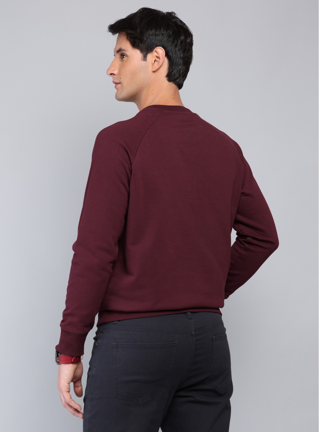 Polerón Cuello Redondo Regular Fit Burdeo Piero Butti Polerón Cuello Redondo Regular Fit Burdeo Piero Butti