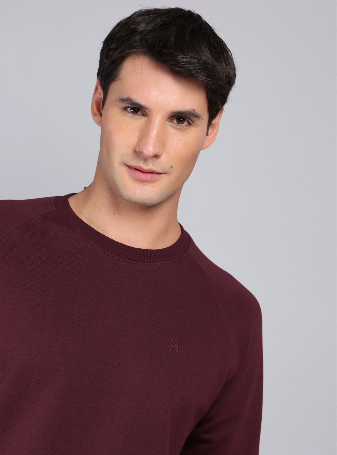 Polerón Cuello Redondo Regular Fit Burdeo Piero Butti Polerón Cuello Redondo Regular Fit Burdeo Piero Butti