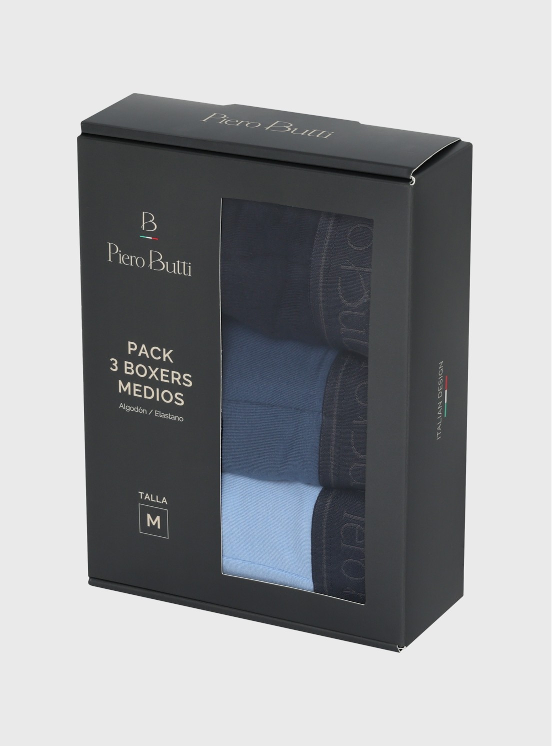 Boxer 3 Unidades Liso Multicolor Piero Butti Boxer 3 Unidades Liso Multicolor Piero Butti