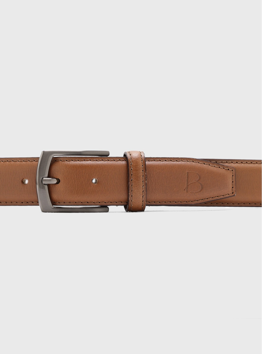 Cinturón De Cuero Liso Camel Piero Butti Cinturón De Cuero Liso Camel Piero Butti