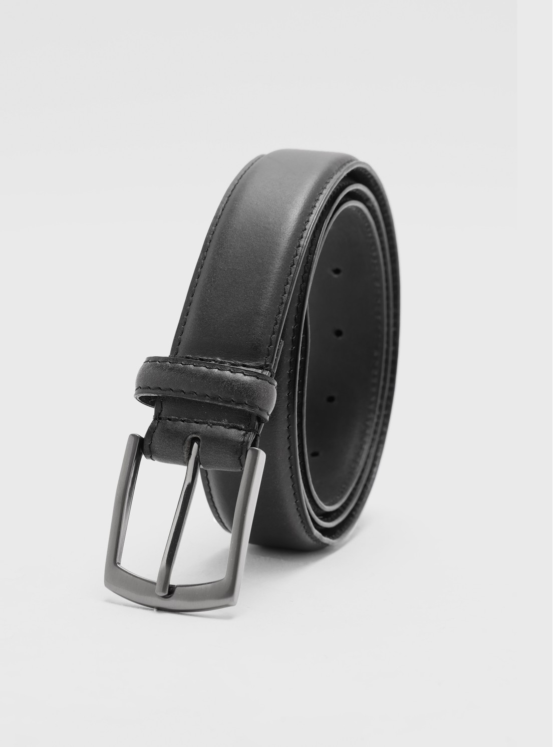 Cinturón De Cuero Liso Negro Piero Butti Cinturón De Cuero Liso Negro Piero Butti