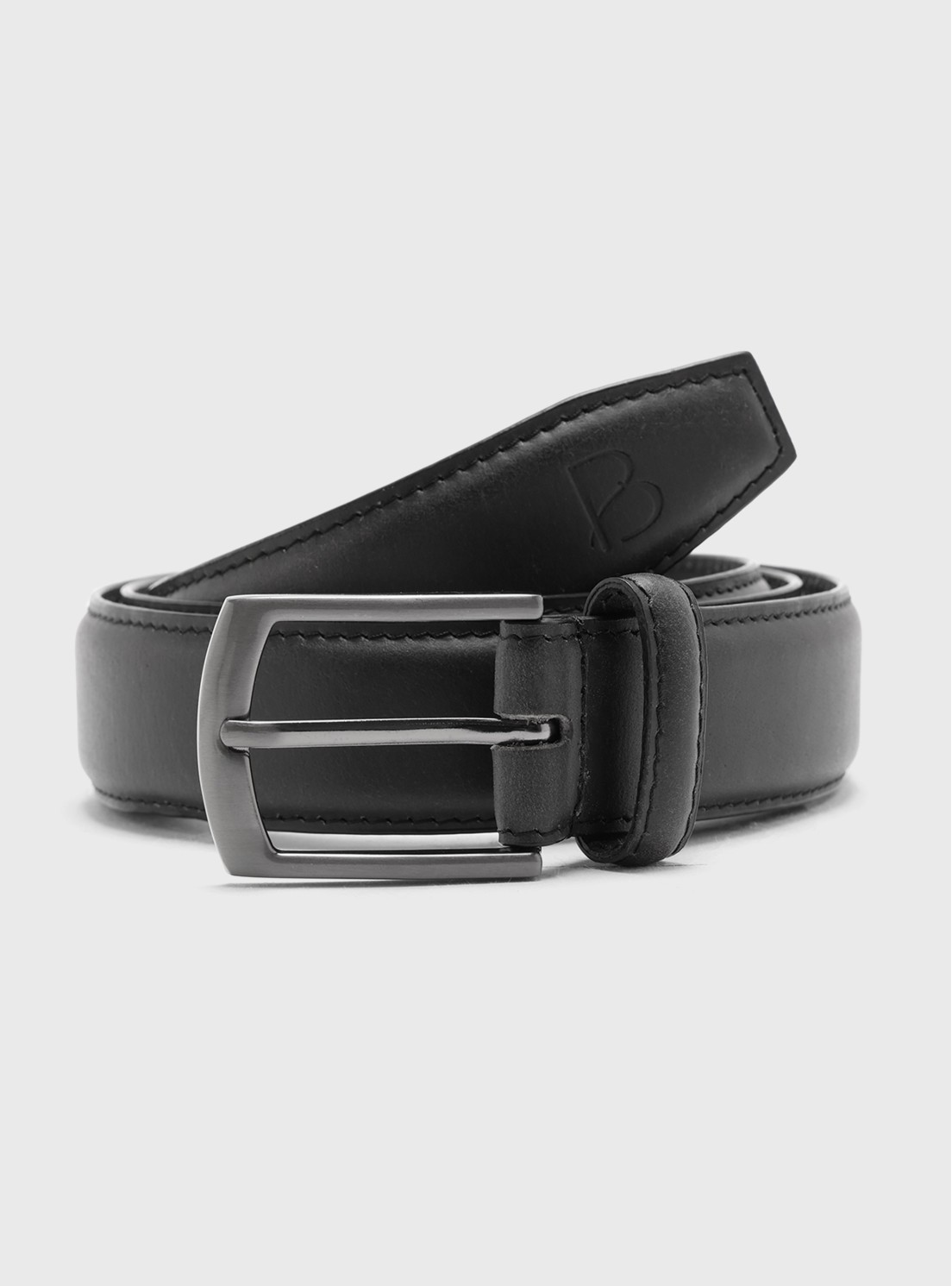Cinturón De Cuero Liso Negro Piero Butti Cinturón De Cuero Liso Negro Piero Butti