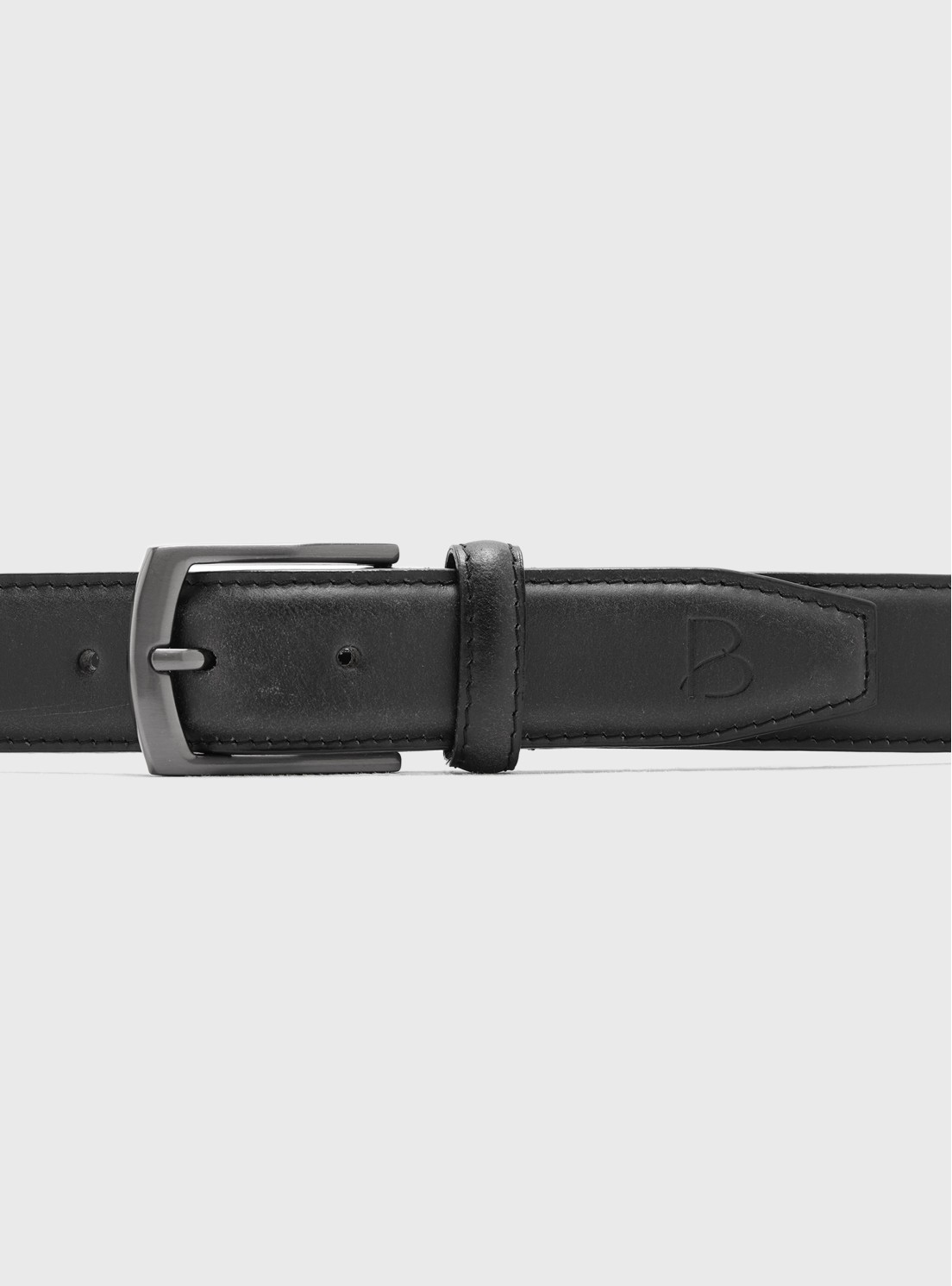 Cinturón De Cuero Liso Negro Piero Butti Cinturón De Cuero Liso Negro Piero Butti