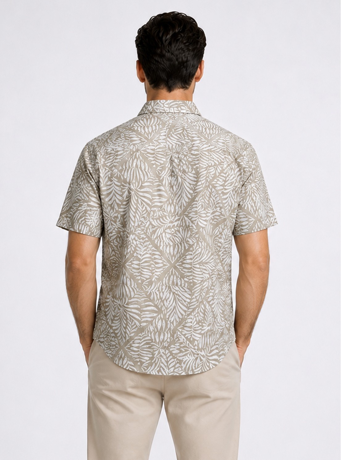 Camisa Print Regular Fit Café Piero Butti Camisa Print Regular Fit Café Piero Butti