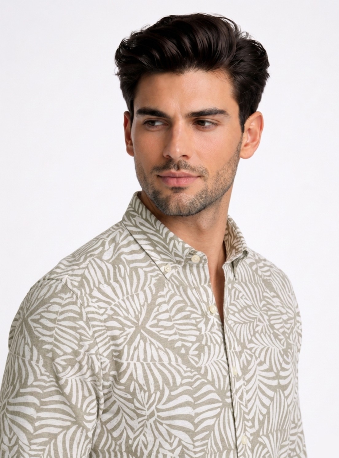 Camisa Print Regular Fit Café Piero Butti Camisa Print Regular Fit Café Piero Butti