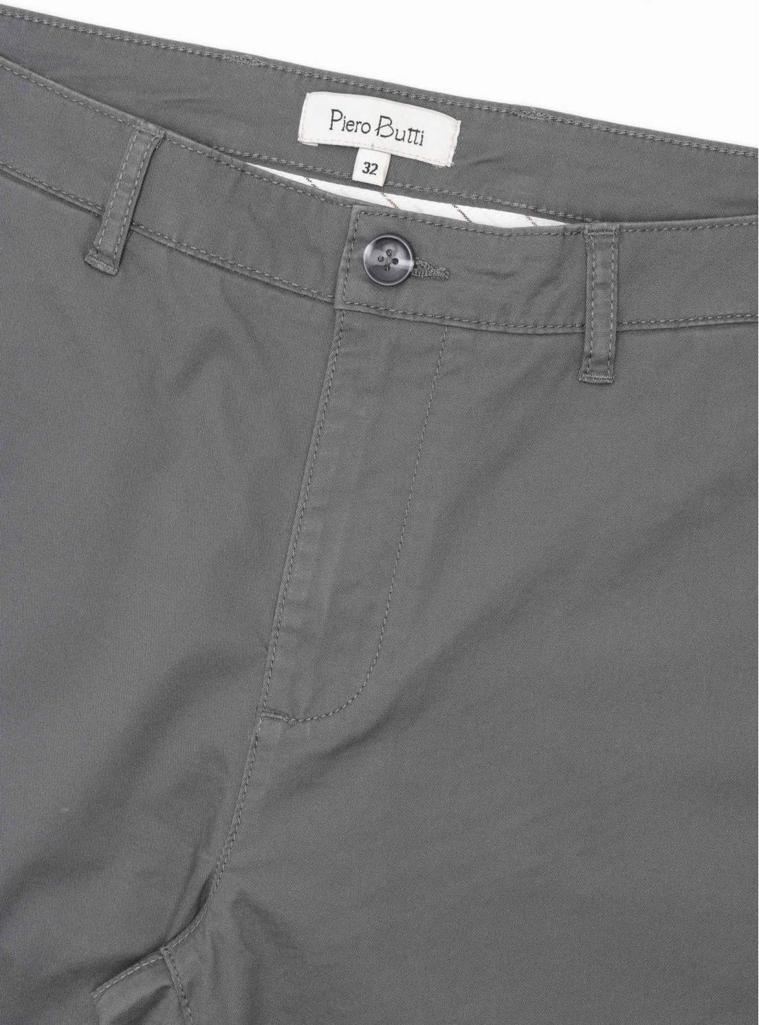 Pantalón Chino Spandex Regular Fit Gris Piero Butti Pantalón Chino Spandex Regular Fit Gris Piero Butti