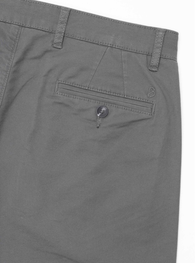 Pantalón Chino Spandex Regular Fit Gris Piero Butti Pantalón Chino Spandex Regular Fit Gris Piero Butti