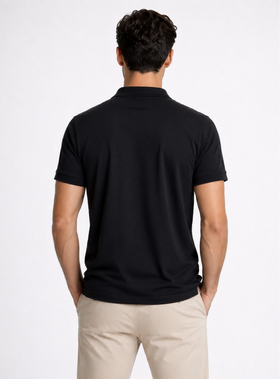 Polera Pique Regular Fit Negro Piero Butti Polera Pique Regular Fit Negro Piero Butti