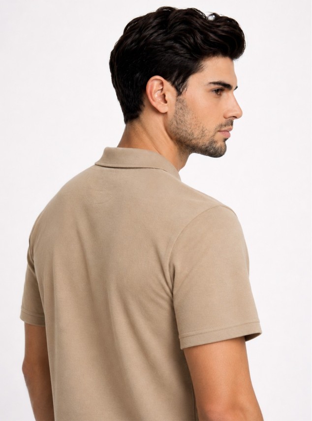Polera Pique Regular Fit Café Piero Butti Polera Pique Regular Fit Café Piero Butti
