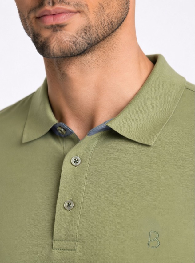 Polera Pique Regular Fit Verde Piero Butti Polera Pique Regular Fit Verde Piero Butti