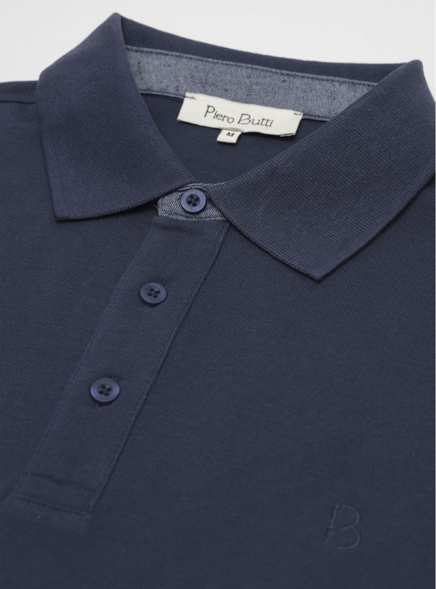 Polera Pique Regular Fit Azul Piero Butti Polera Pique Regular Fit Azul Piero Butti