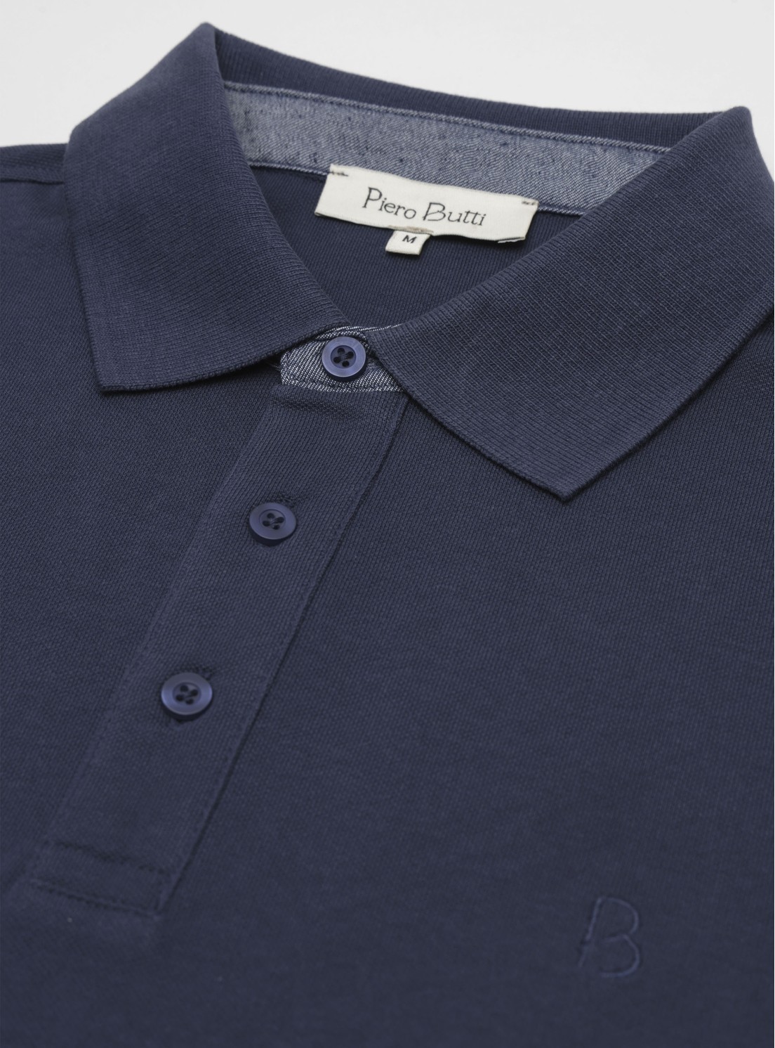 Polera Pique Regular Fit Azul Piero Butti Polera Pique Regular Fit Azul Piero Butti