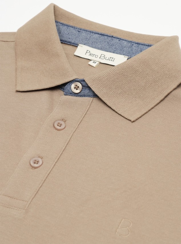 Polera Pique Regular Fit Café Piero Butti Polera Pique Regular Fit Café Piero Butti