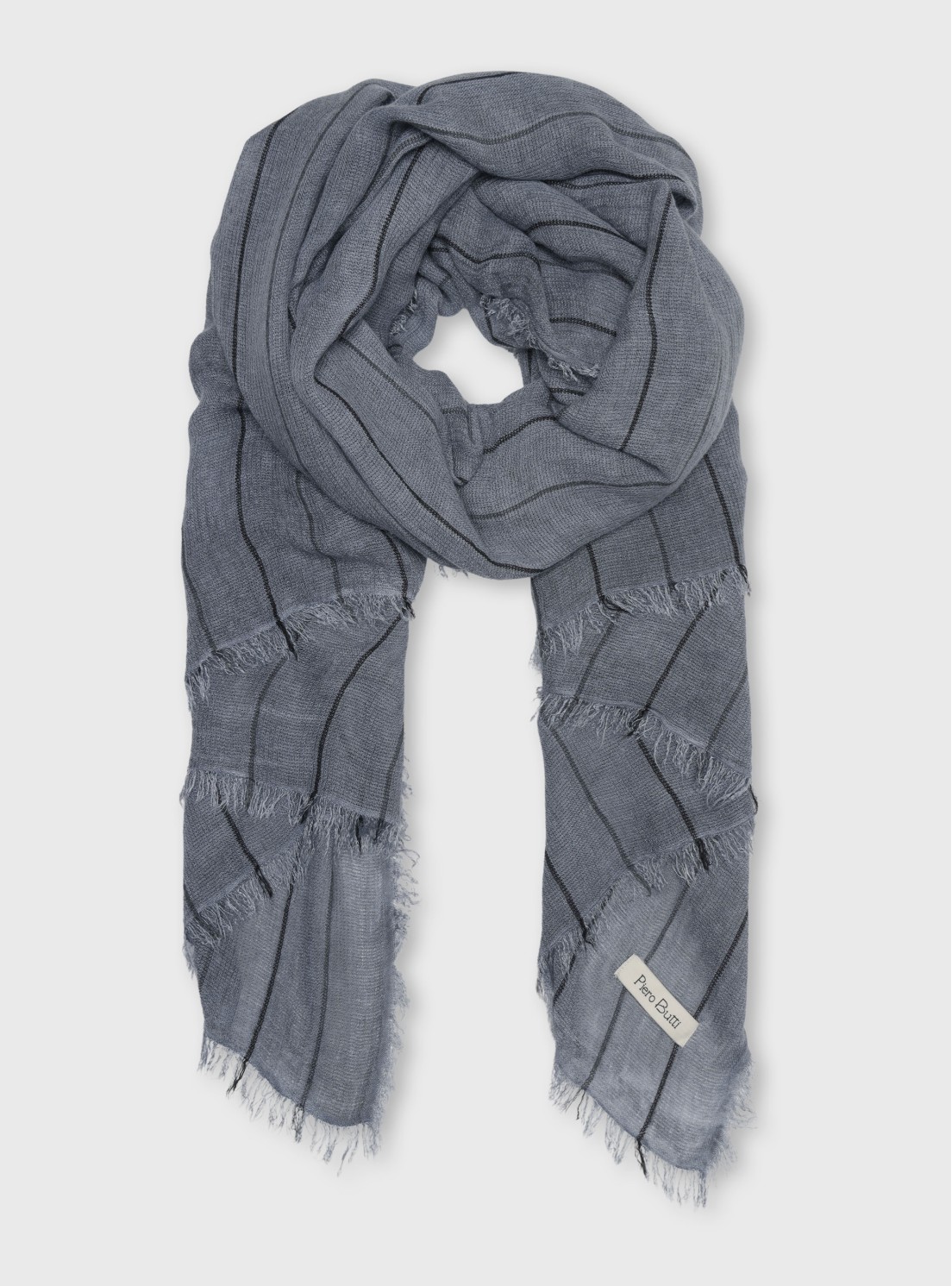 Pañuelo Viscosa A Rayas Azul Piero Butti Pañuelo Viscosa A Rayas Azul Piero Butti