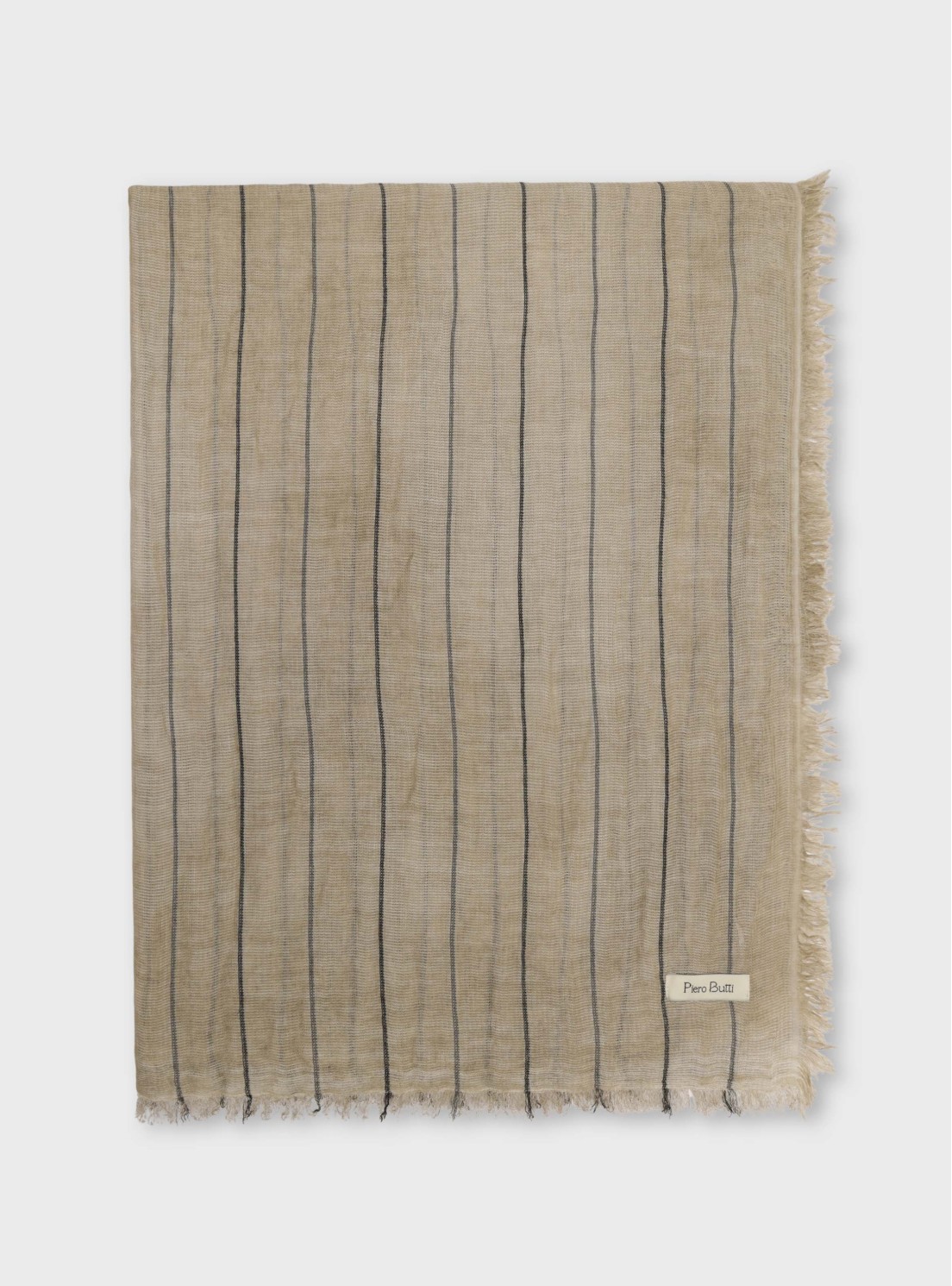 Pañuelo Viscosa A Rayas Beige Piero Butti Pañuelo Viscosa A Rayas Beige Piero Butti