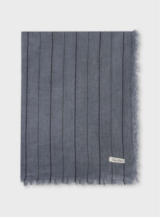 Pañuelo Viscosa A Rayas Azul Piero Butti Pañuelo Viscosa A Rayas Azul Piero Butti