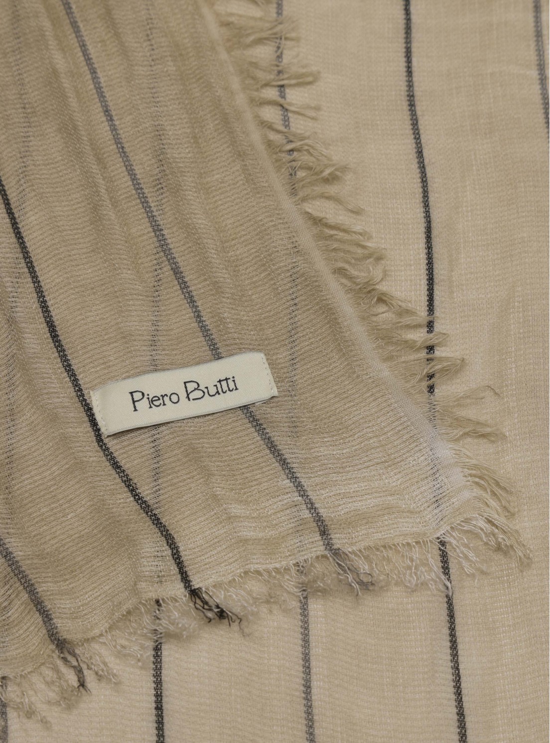 Pañuelo Viscosa A Rayas Beige Piero Butti Pañuelo Viscosa A Rayas Beige Piero Butti