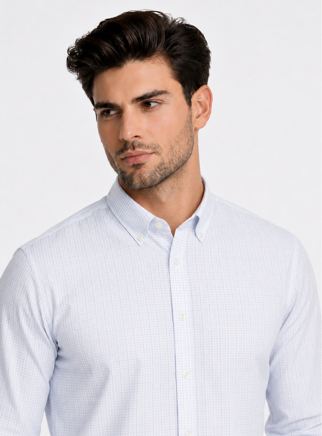 Camisa Cuadros Regular Fit Celeste Piero Butti Camisa Cuadros Regular Fit Celeste Piero Butti