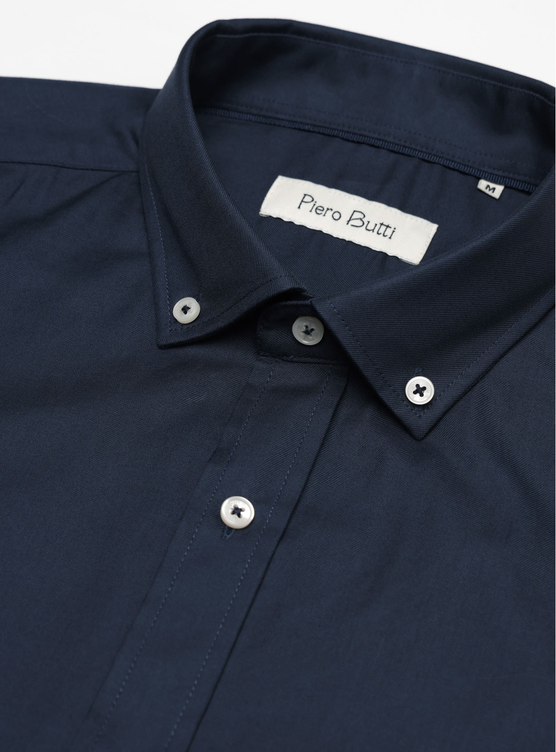 Camisa Lisa Regular Fit Azul Marino Piero Butti Camisa Lisa Regular Fit Azul Marino Piero Butti