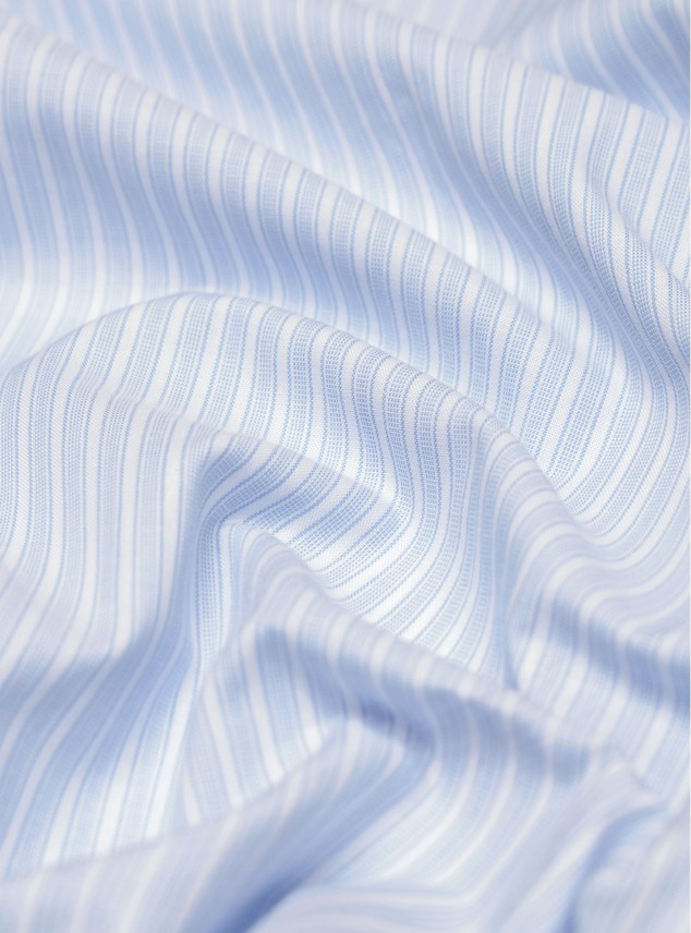 Camisa A Rayas Regular Fit Celeste Piero Butti Camisa A Rayas Regular Fit Celeste Piero Butti