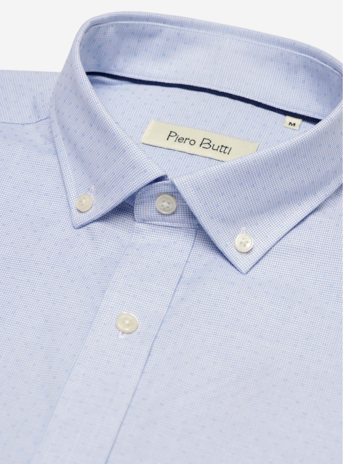 Camisa Fantasía Regular Fit Celeste Piero Butti Camisa Fantasía Regular Fit Celeste Piero Butti