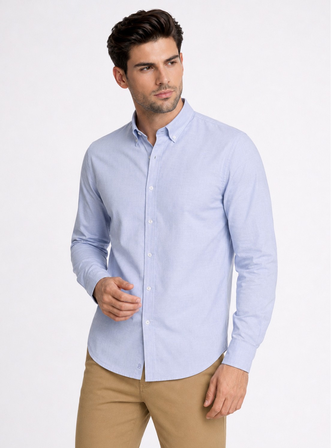 Camisa Fantasía Regular Fit Azul Piero Butti Camisa Fantasía Regular Fit Azul Piero Butti