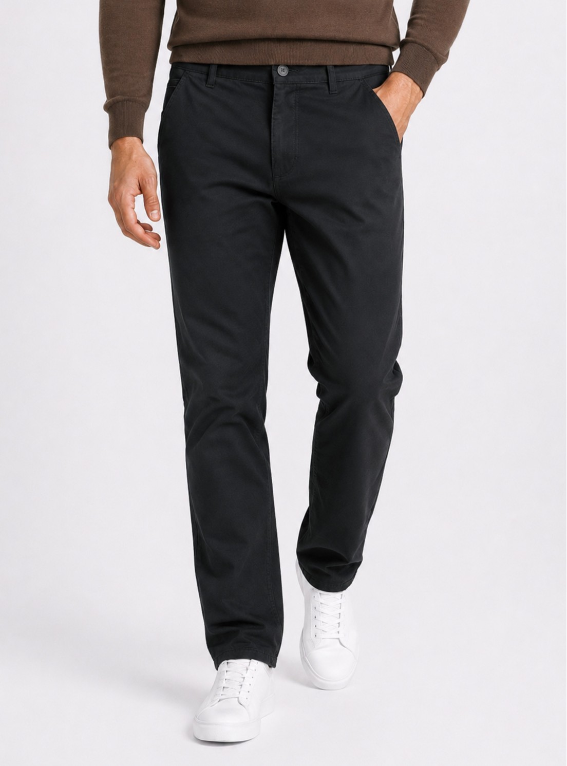 Pantalón Chino Spandex Regular Fit Negro Piero Butti Pantalón Chino Spandex Regular Fit Negro Piero Butti