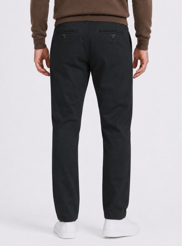 Pantalón Chino Spandex Regular Fit Negro Piero Butti Pantalón Chino Spandex Regular Fit Negro Piero Butti