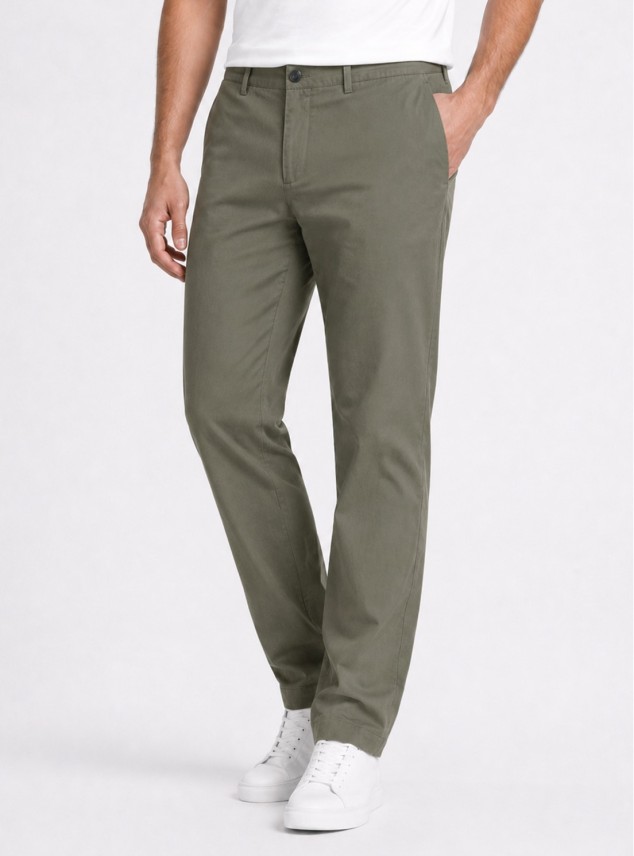 Pantalón Liso Spandex Regular Fit Verde Piero Butti Pantalón Liso Spandex Regular Fit Verde Piero Butti
