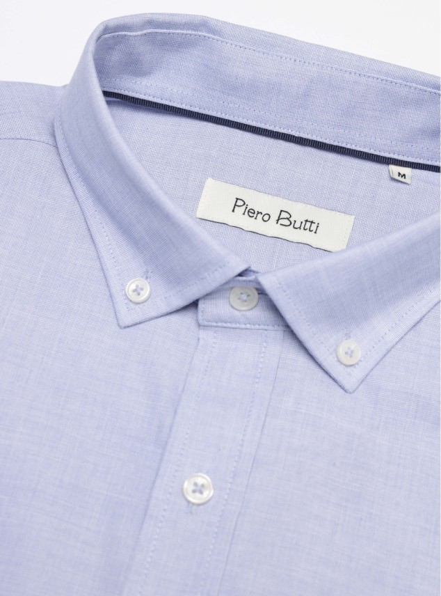 Camisa Fantasía Regular Fit Azul Piero Butti Camisa Fantasía Regular Fit Azul Piero Butti