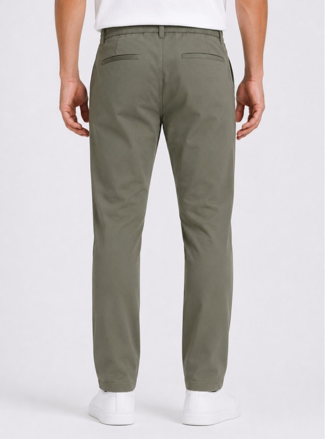 Pantalón Liso Spandex Regular Fit Verde Piero Butti Pantalón Liso Spandex Regular Fit Verde Piero Butti